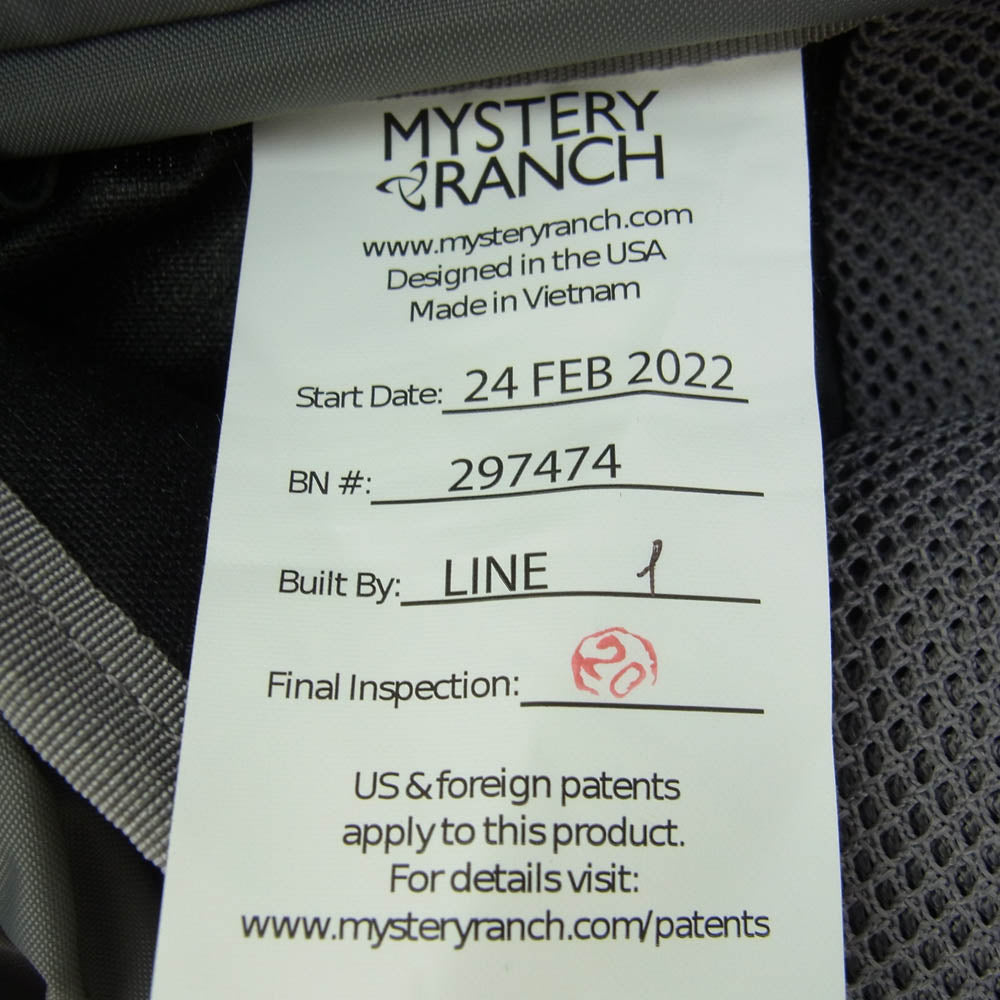 MYSTERY RANCH ミステリーランチ M-111183-001-25 2DAY ASSAULT 2デイアサルト リュック バックパック バッグ ブラック系【新古品】【未使用】【中古】