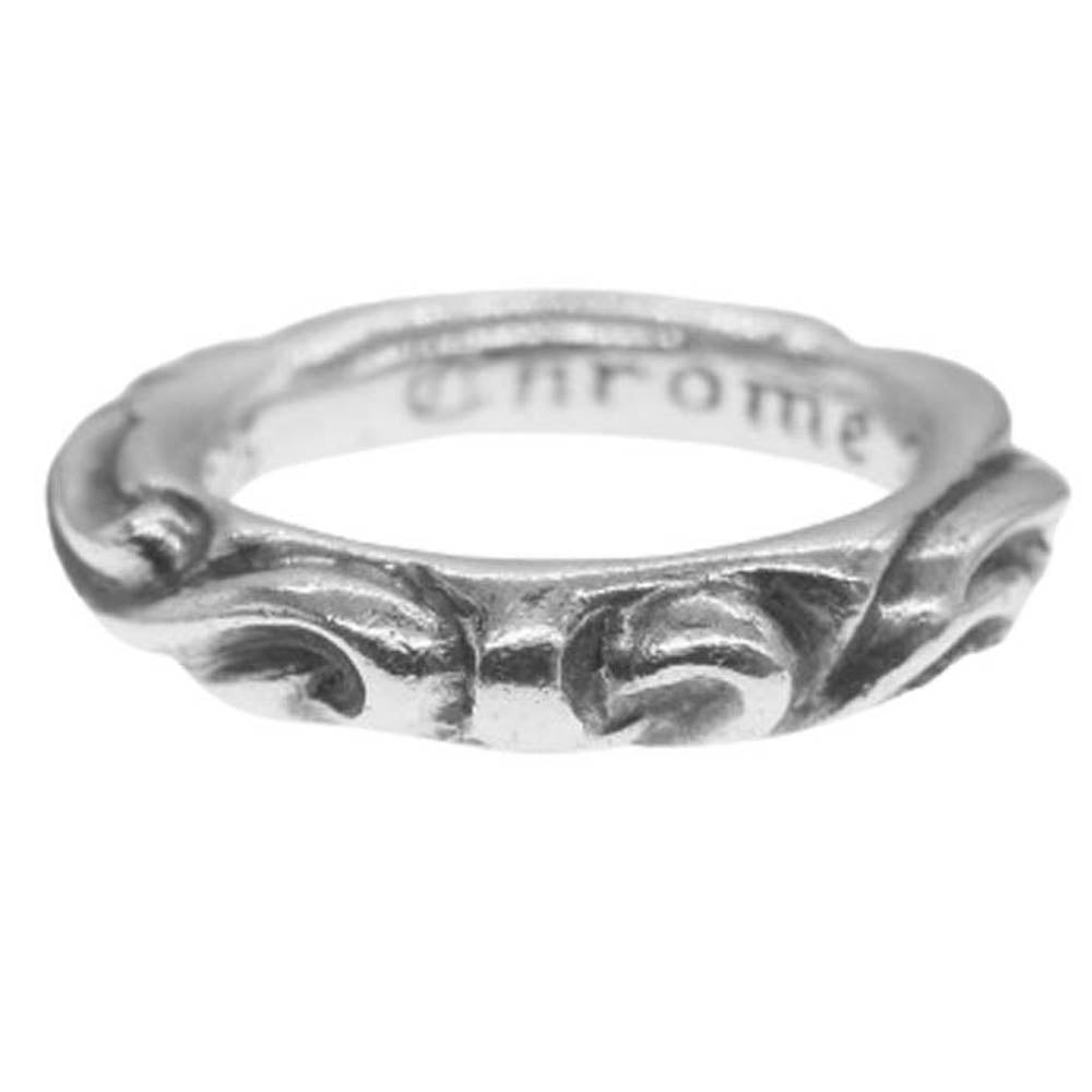 CHROME HEARTS クロムハーツ（原本無） SCRL BAND スクロール バンド リング シルバー系 11.5号【中古】