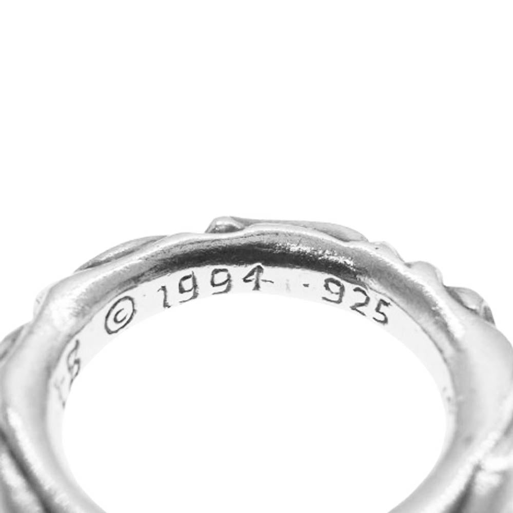 CHROME HEARTS クロムハーツ（原本無） SCRL BAND スクロール バンド リング シルバー系 11.5号【中古】