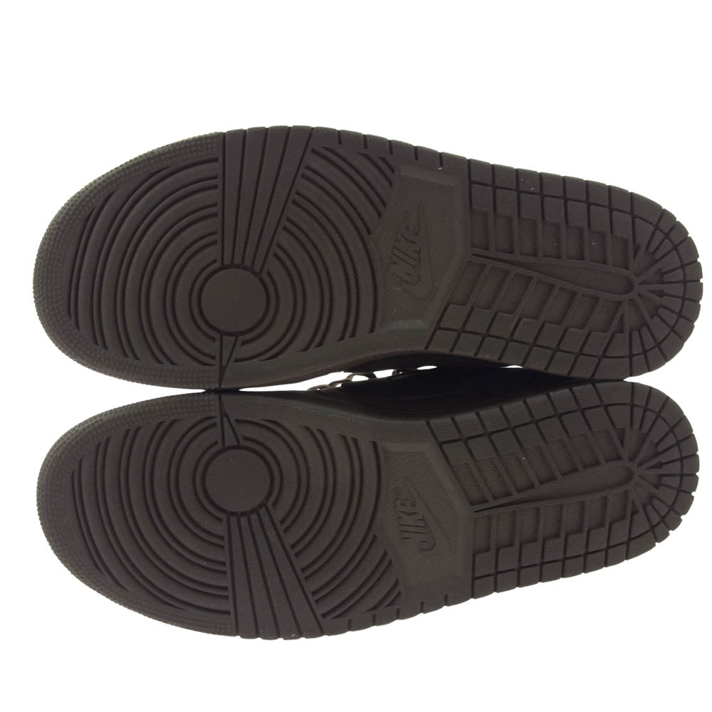 NIKE ナイキ DM7866-202 Travis Scott トラヴィススコット Air Jordan 1 Low OG SP  エアジョーダン1 ロー ベルベットブラウン アンド ダークモカ ローカット スニーカー ダークブラウン系 27.5cm【極上美品】【中古】