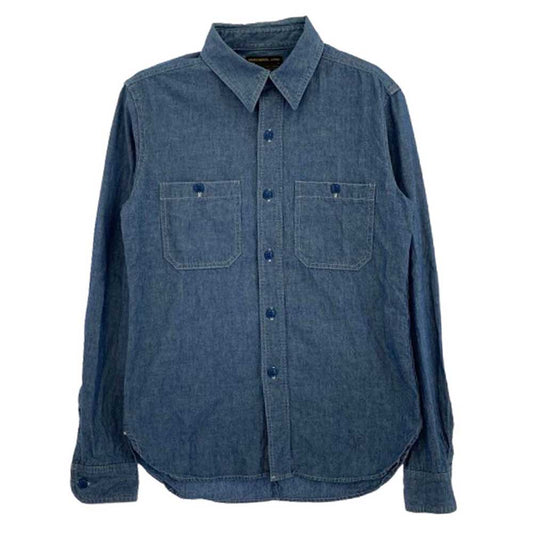 markaware マーカウェア A09A-22SH01C シャンブレー 長袖シャツ インディゴブルー系 1【中古】