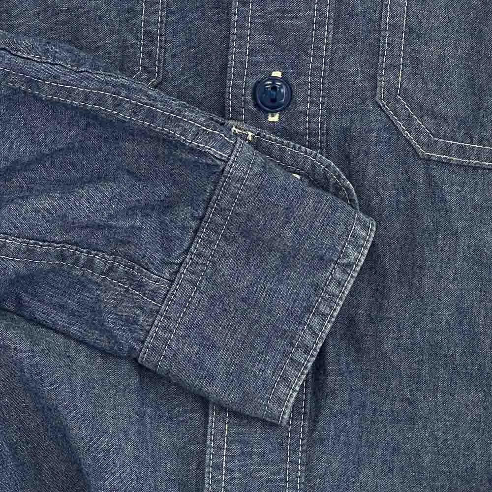 markaware マーカウェア A09A-22SH01C シャンブレー 長袖シャツ インディゴブルー系 1【中古】
