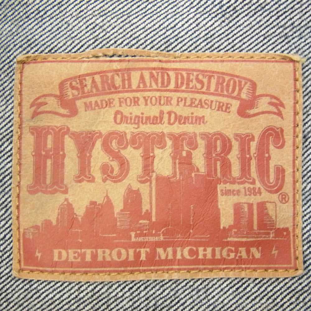 HYSTERIC GLAMOUR ヒステリックグラマー 0251AB12 1st TYPE デニムジャケット トラッカージャケット インディゴブルー系 S【中古】