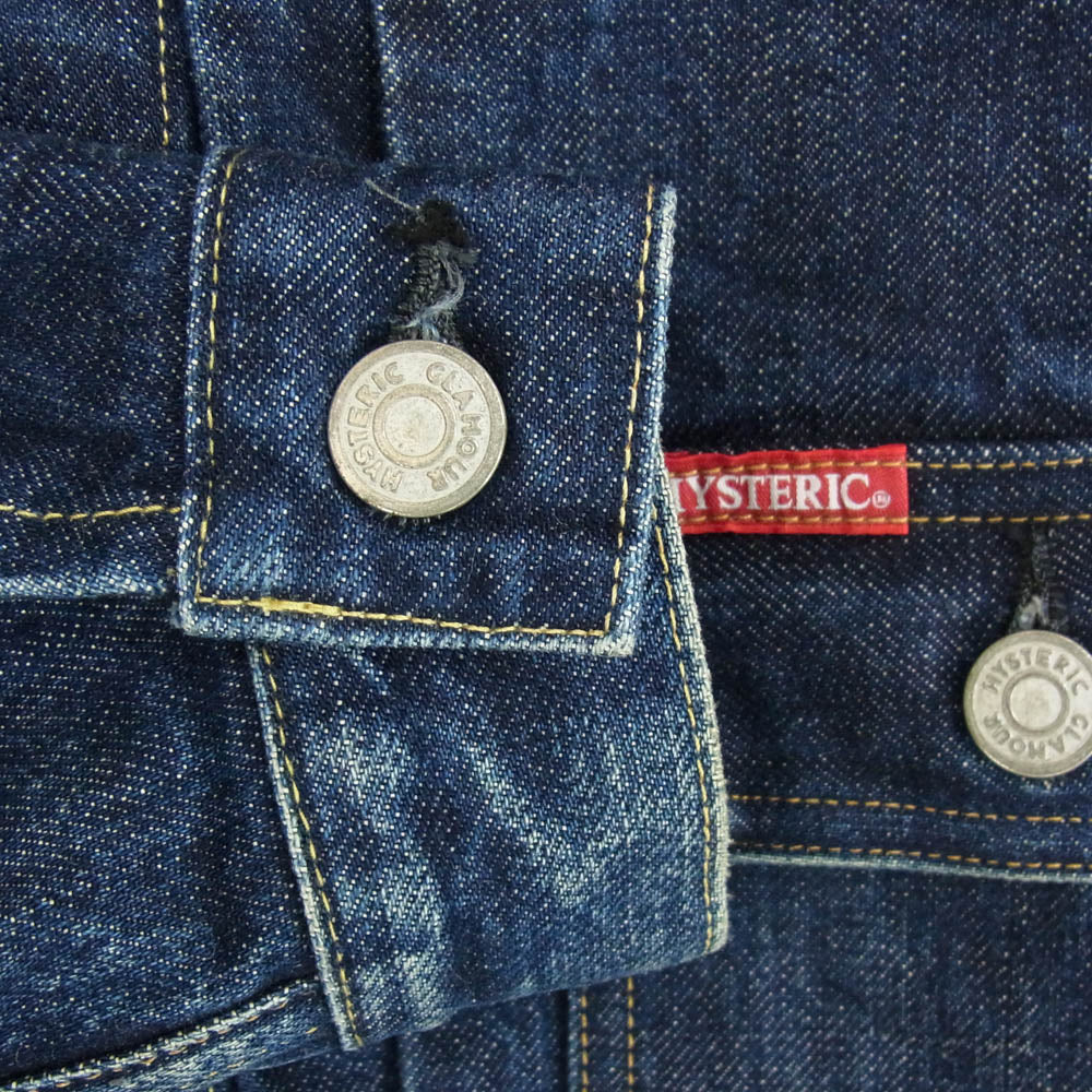 HYSTERIC GLAMOUR ヒステリックグラマー 0251AB12 1st TYPE デニムジャケット トラッカージャケット インディゴブルー系 S【中古】