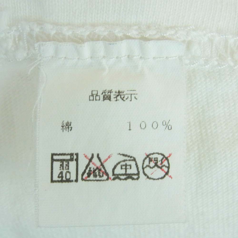 THE FLAT HEAD ザフラットヘッド HONEY MOTOR プリント 半袖 Tシャツ コットン 日本製 ホワイト系 38【中古】