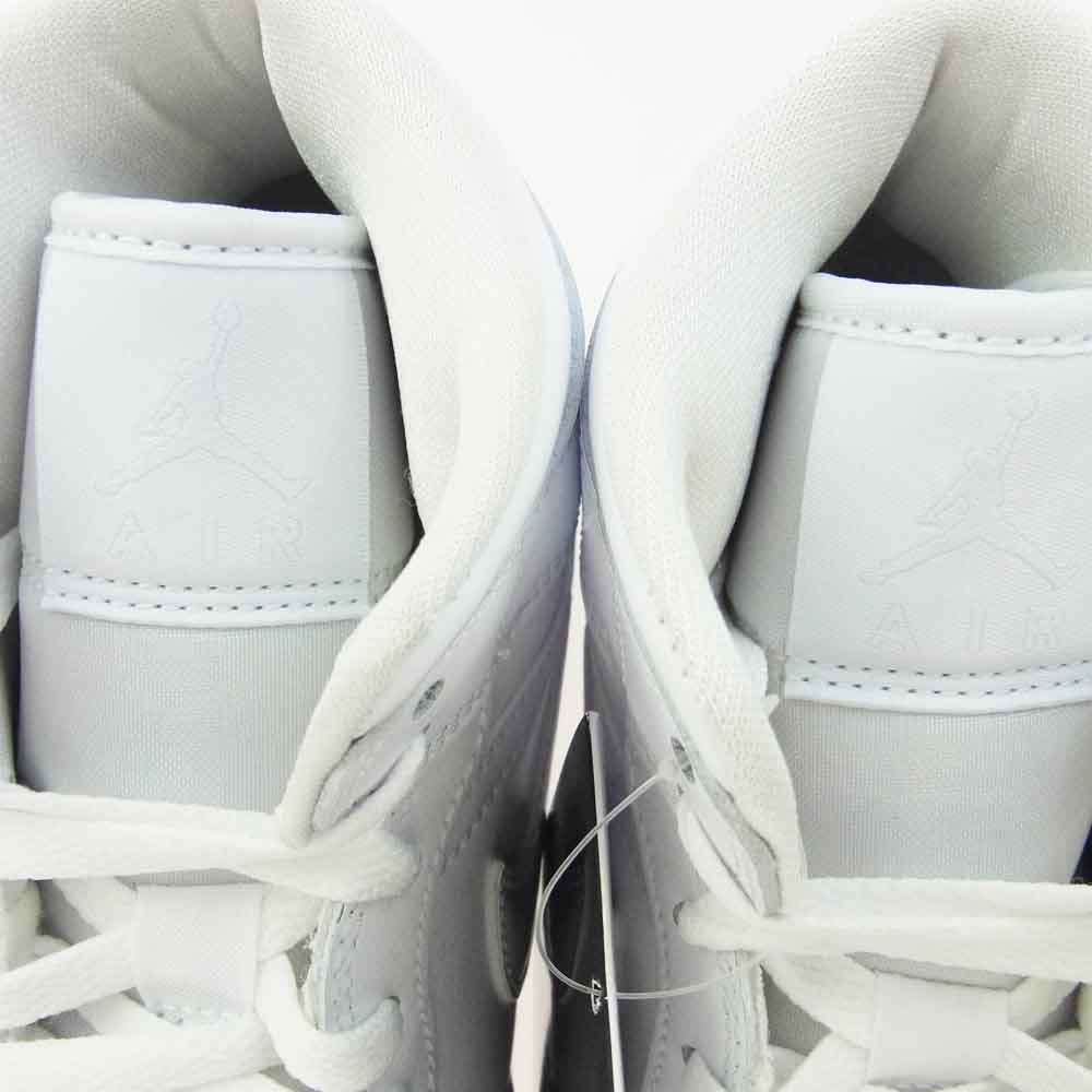 NIKE ナイキ DV0991-111 Air Jordan 1 Mid Triple White エアジョーダン1 ミッド トリプルホワイト スニーカー ホワイト系 24cm【極上美品】【中古】