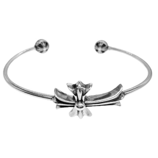 CHROME HEARTS クロムハーツ（原本有） SKINNY TNY CH CRS スキニー タイニーCHクロス バングル ブレスレット シルバー系【中古】