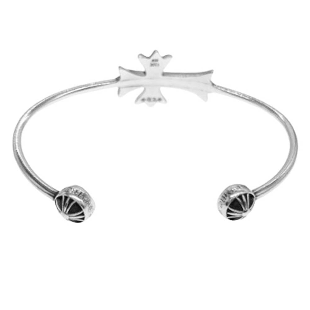 CHROME HEARTS クロムハーツ（原本有） SKINNY TNY CH CRS スキニー タイニーCHクロス バングル ブレスレット シルバー系【中古】