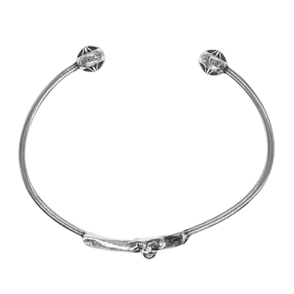 CHROME HEARTS クロムハーツ（原本有） SKINNY TNY CH CRS スキニー タイニーCHクロス バングル ブレスレット シルバー系【中古】