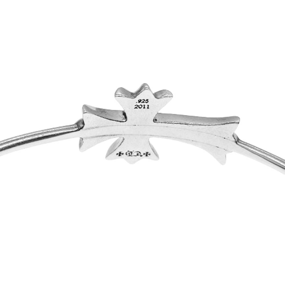 CHROME HEARTS クロムハーツ（原本有） SKINNY TNY CH CRS スキニー タイニーCHクロス バングル ブレスレット シルバー系【中古】