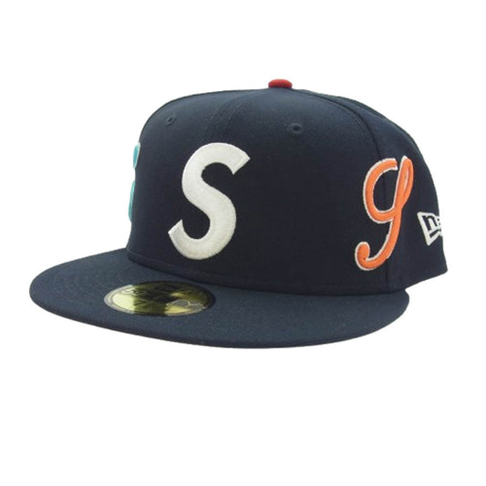 Supreme シュプリーム 25SS Multi S Logo New Era Cap ニューエラ ロゴ キャップ ネイビー系【極上美品】【中古】