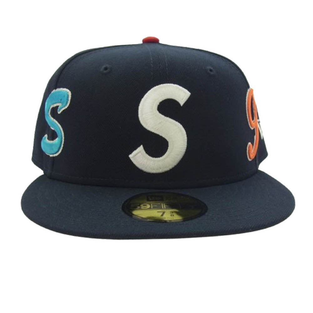 Supreme シュプリーム 25SS Multi S Logo New Era Cap ニューエラ ロゴ キャップ ネイビー系【極上美品】【中古】