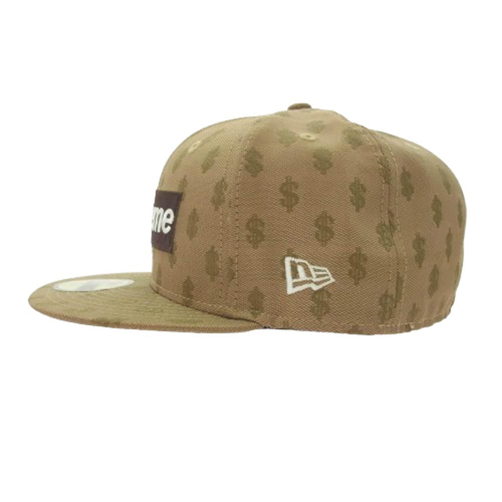 Supreme シュプリーム 18SS New Era ニューエラ Monogram Box Logo モノグラム ボックスロゴ ドルパターン キャップ ブラウン系【中古】