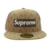 Supreme シュプリーム 18SS New Era ニューエラ Monogram Box Logo モノグラム ボックスロゴ ドルパターン キャップ ブラウン系【中古】