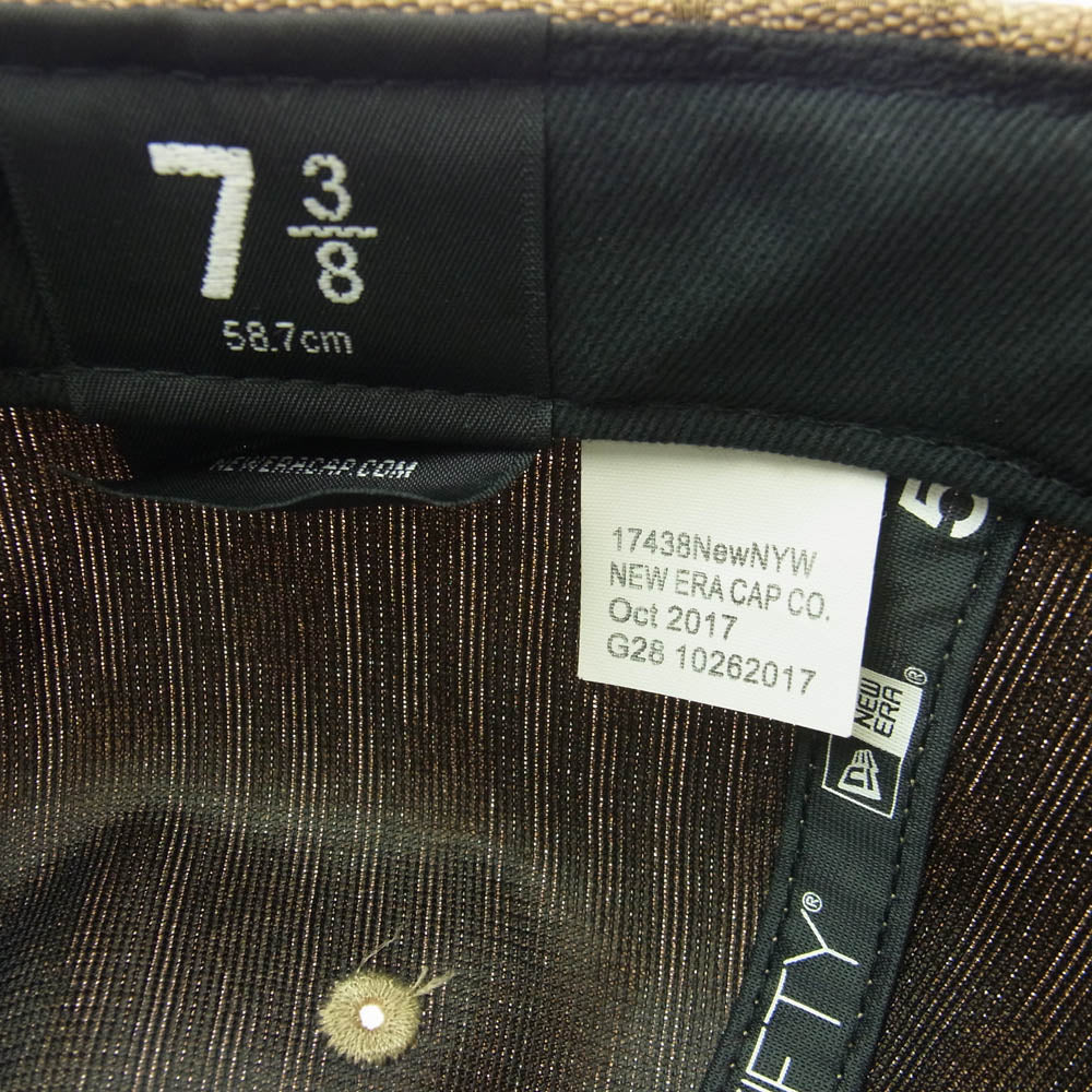 Supreme シュプリーム 18SS New Era ニューエラ Monogram Box Logo モノグラム ボックスロゴ ドルパターン キャップ ブラウン系【中古】