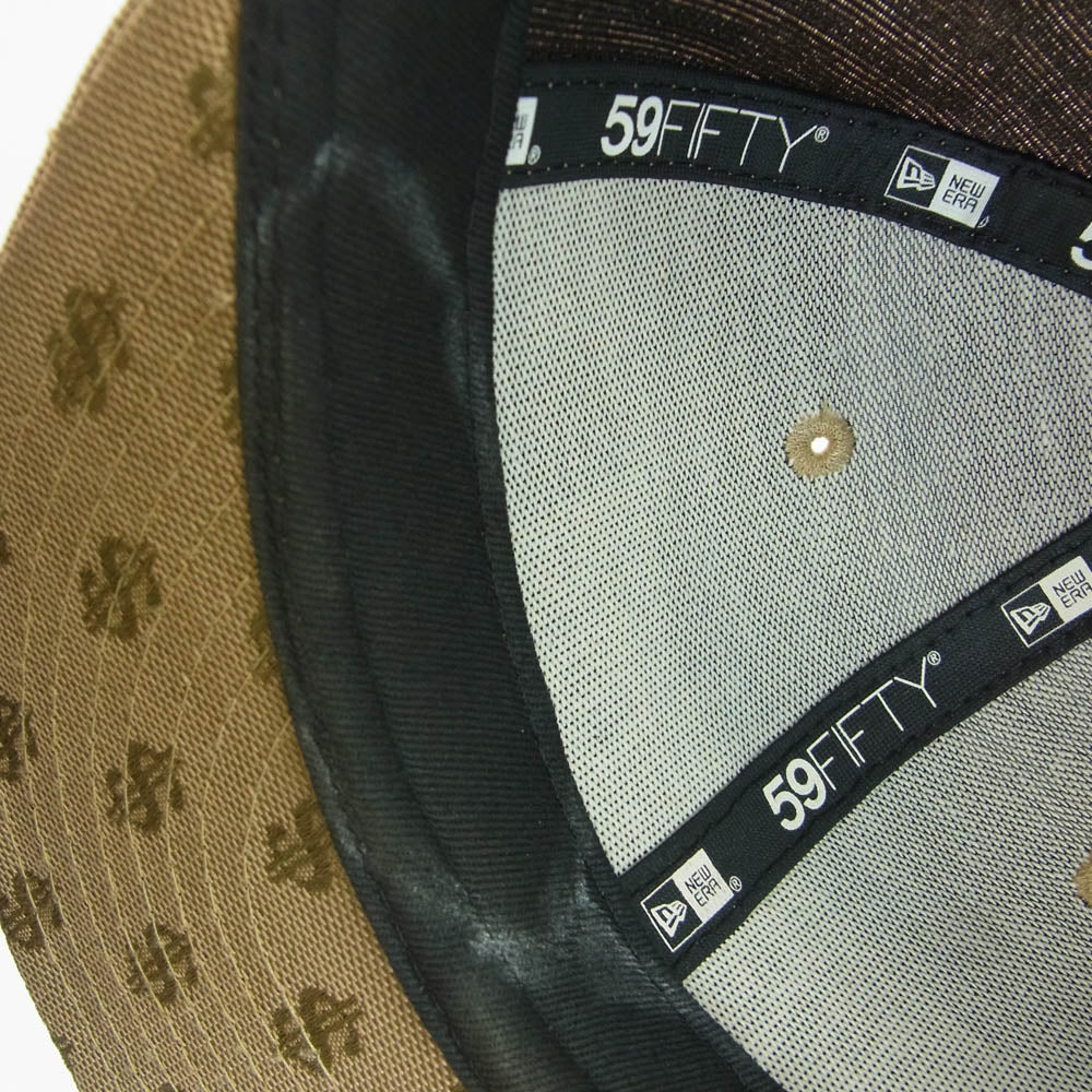Supreme シュプリーム 18SS New Era ニューエラ Monogram Box Logo モノグラム ボックスロゴ ドルパターン キャップ ブラウン系【中古】