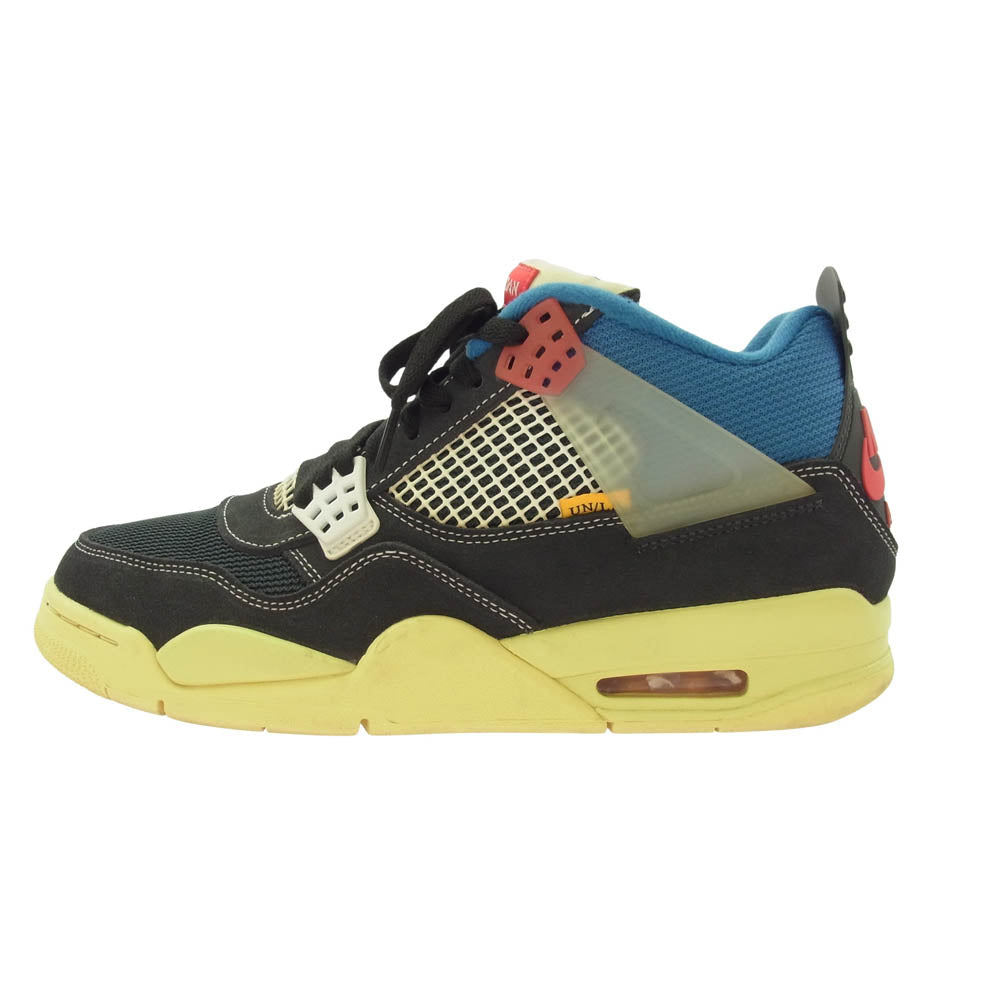 NIKE ナイキ DC9533-001 ×UNION ユニオン AIR JORDAN 4 OFF NOIR エアジョーダン4 スニーカー ブラック系 27.5cm【中古】