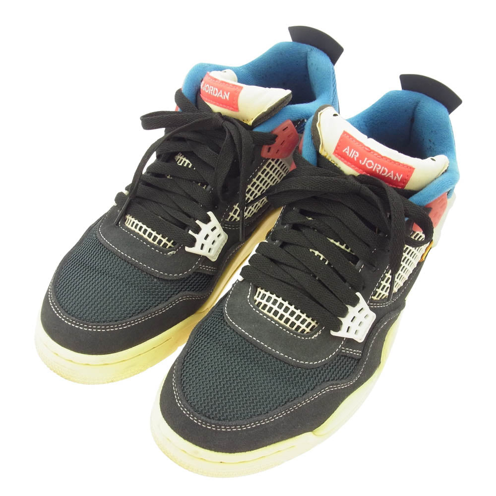NIKE ナイキ DC9533-001 ×UNION ユニオン AIR JORDAN 4 OFF NOIR エアジョーダン4 スニーカー ブラック系 27.5cm【中古】