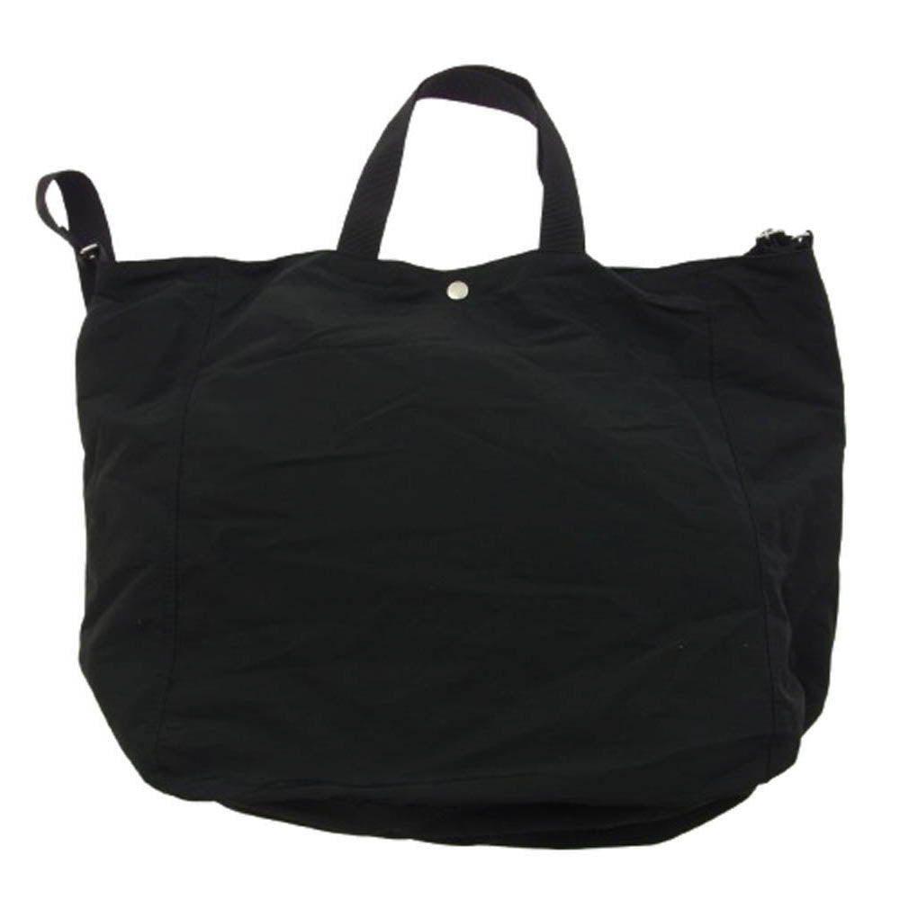 COMME des GARCONS HOMME コムデギャルソンオム 25SS HO-K292 Cotton nylon grosgrain bag ロゴプリント コットン ナイロン 2WAY トートバッグ ショルダーバッグ ブラック系【新古品】【未使用】【中古】