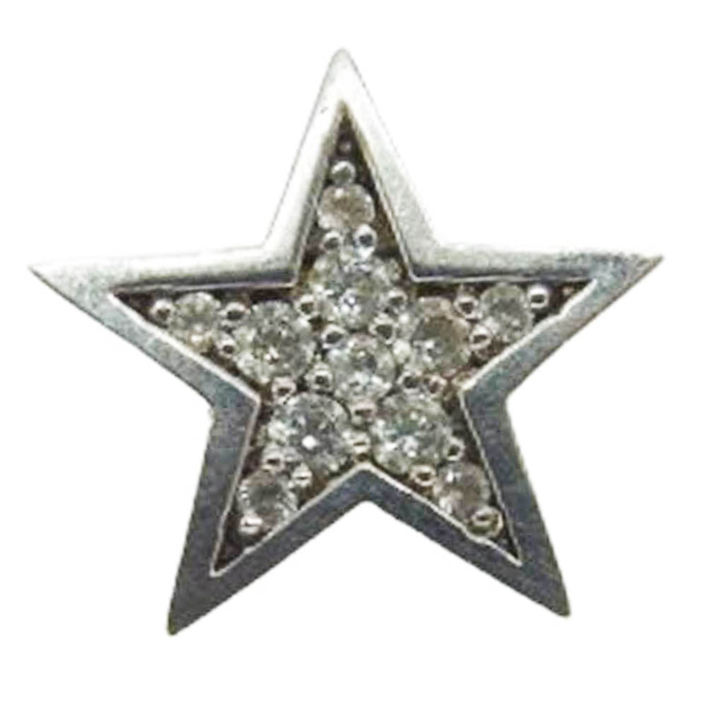 Justin Davis ジャスティンデイビス SEJ305 購入証明書付属 LUCKY CHARM PIERCE ラッキーチャーム スターピアス シルバー系【中古】