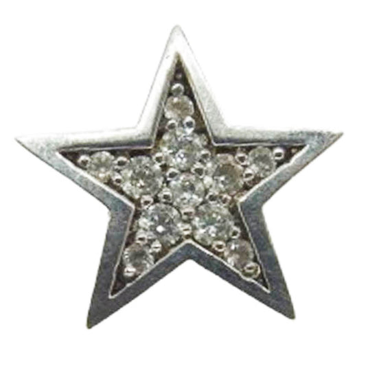 Justin Davis ジャスティンデイビス SEJ305 購入証明書付属 LUCKY CHARM PIERCE ラッキーチャーム スターピアス シルバー系【中古】