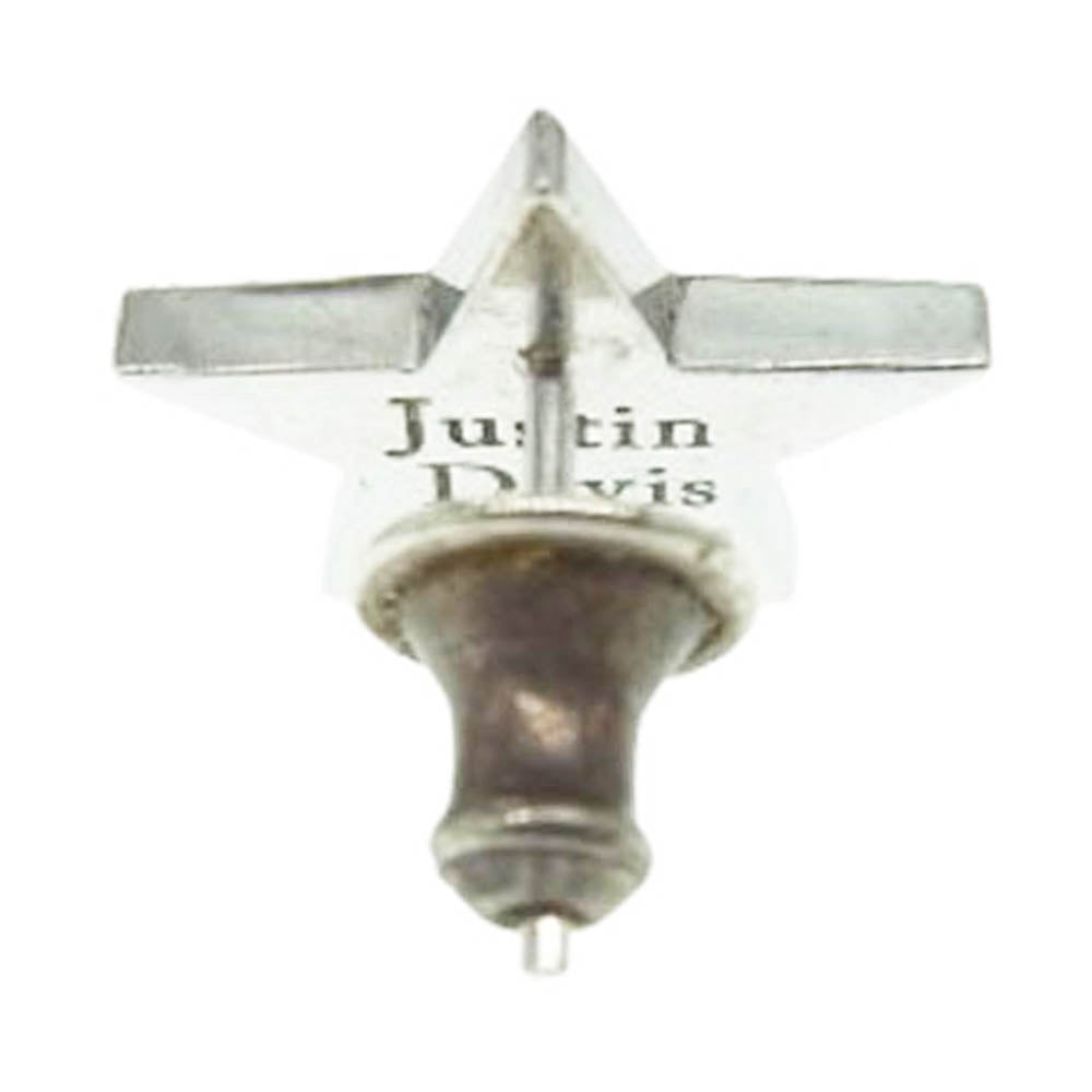 Justin Davis ジャスティンデイビス SEJ305 購入証明書付属 LUCKY CHARM PIERCE ラッキーチャーム スターピアス シルバー系【中古】