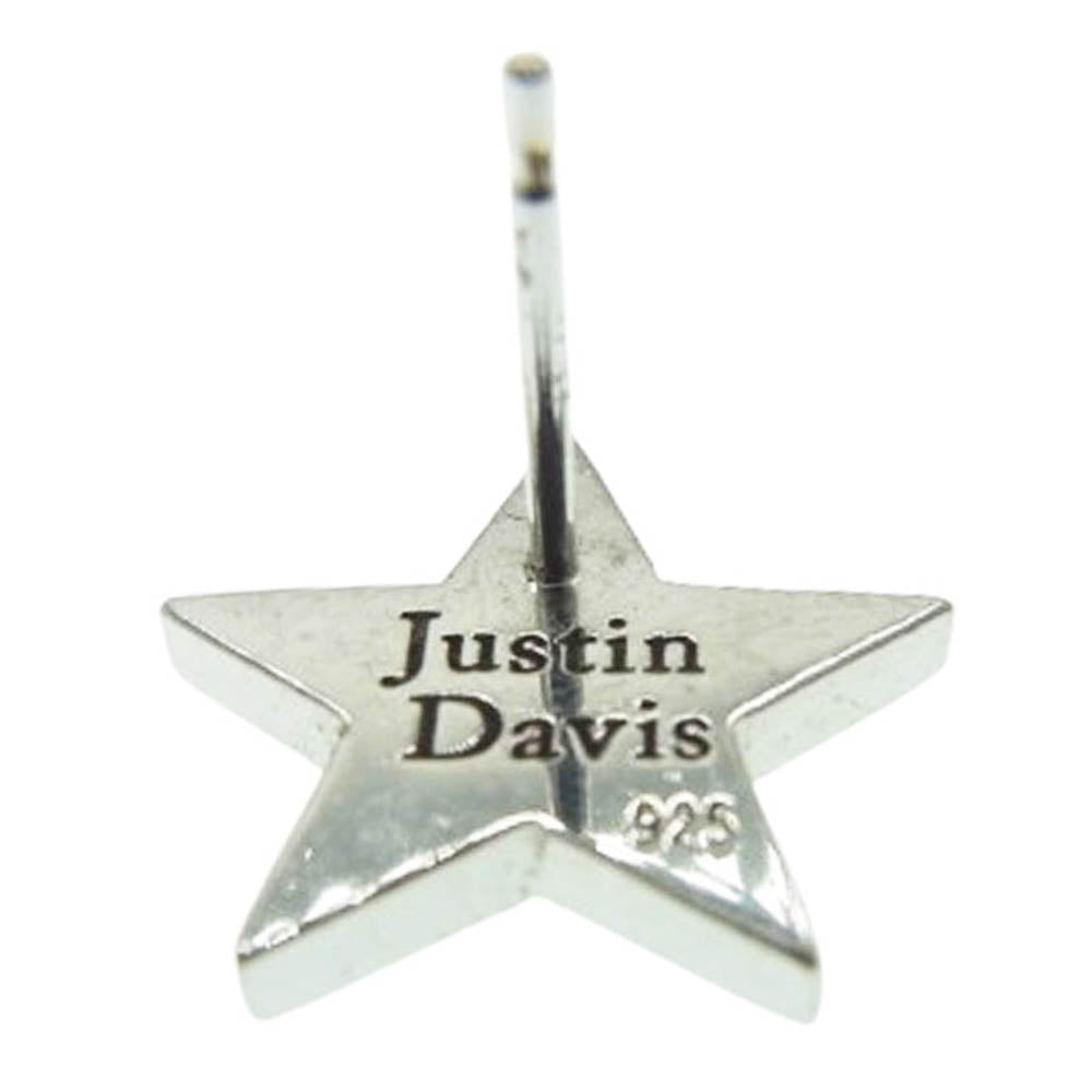 Justin Davis ジャスティンデイビス SEJ305 購入証明書付属 LUCKY CHARM PIERCE ラッキーチャーム スターピアス シルバー系【中古】