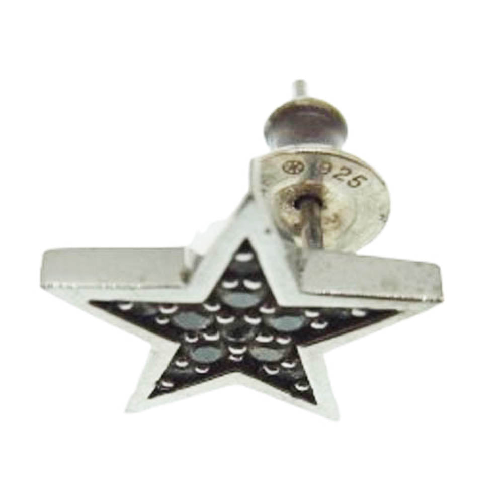 Justin Davis ジャスティンデイビス SEJ305 購入証明書付属 LUCKY CHARM PIERCE ラッキーチャーム スターピアス シルバー系【中古】