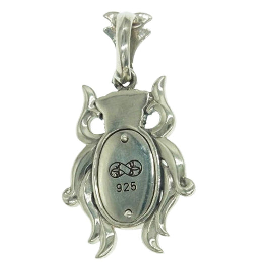 Justin Davis ジャスティンデイビス SPJ510 購入証明書付属 ビートルモチーフ オニキス ペンダントトップ ブラック系【中古】