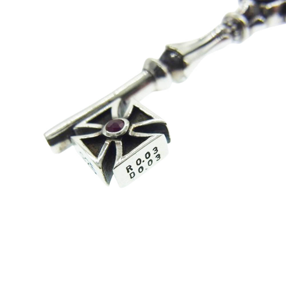 Justin Davis ジャスティンデイビス SPJ182 購入証明書付属 CREATION KEY PENDANT クリエイション キー ペンダントトップ シルバー系【中古】