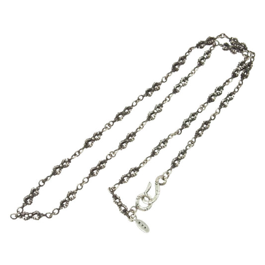 Justin Davis ジャスティンデイビス SNJ106 Double Crown Chain ダブルクラウン チェーン ネックレス 55cm シルバー系【中古】