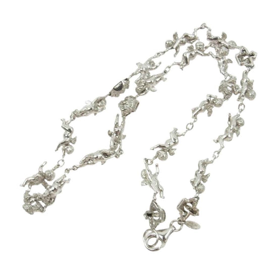 Justin Davis ジャスティンデイビス エンジェル クラウン モチーフ ネックレス シルバー系【中古】