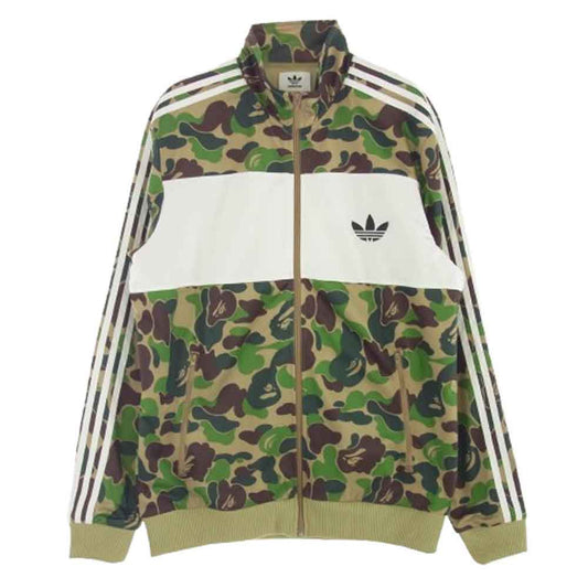 A BATHING APE アベイシングエイプ BK4569 × adidas アディダス Track Jacket カムフラージュ トラックジャケット マルチカラー系 X0【中古】