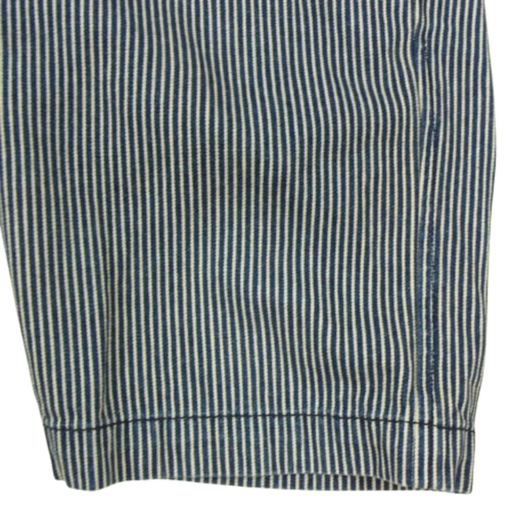 DIESEL ディーゼル ヒッコリー ショートパンツ デニム ハーフパンツ ネイビー系 32【中古】