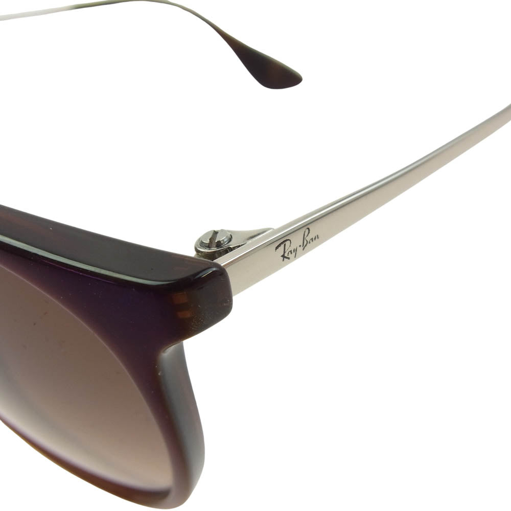 Ray-Ban レイバン RB4171-F ERIKA CLASSIC Geofit ローブリッジフィット メタルテンプル ウェリントン サングラス 眼鏡 ブラウン系 57□18 145【中古】