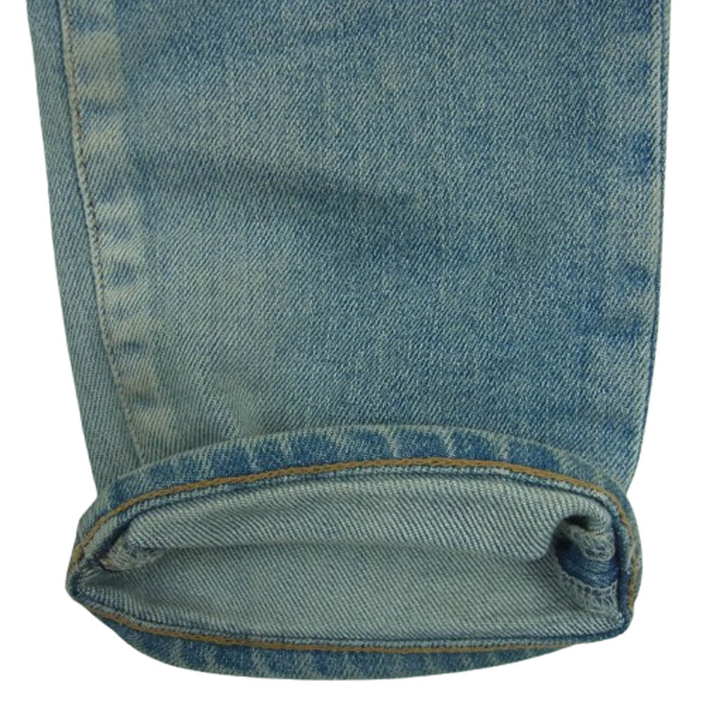 SAINT LAURENT サンローラン 606663 YO507 国内正規品 Knee Crash Skinny Jeans ダメージ加工 スキニー デニム パンツ インディゴブルー系 27【中古】