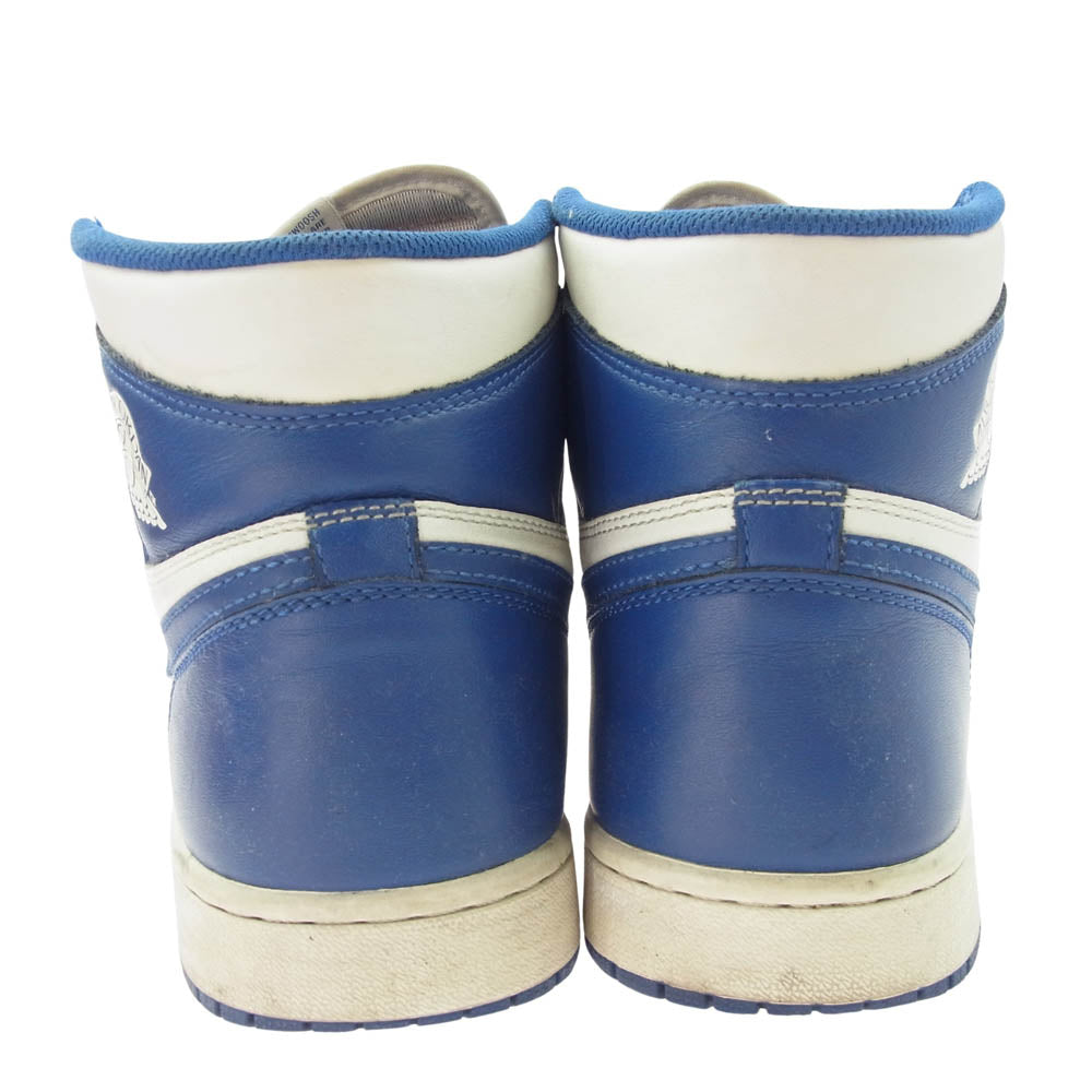 NIKE ナイキ 555088-127 Air Jordan 1 Retro High Storm Blue エアジョーダン1 レトロ ハイ ストーム ブルー ハイカット スニーカー ブルー系 ホワイト系 27cm【中古】