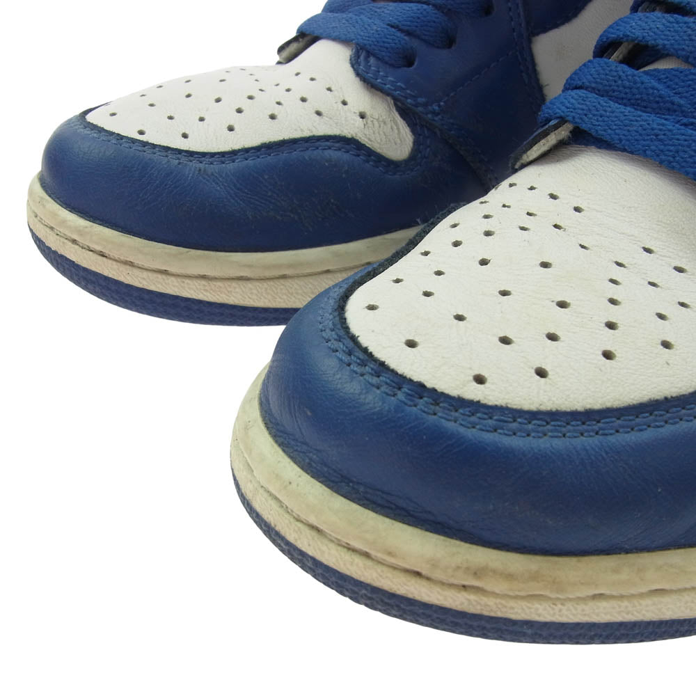 NIKE ナイキ 555088-127 Air Jordan 1 Retro High Storm Blue エアジョーダン1 レトロ ハイ ストーム ブルー ハイカット スニーカー ブルー系 ホワイト系 27cm【中古】