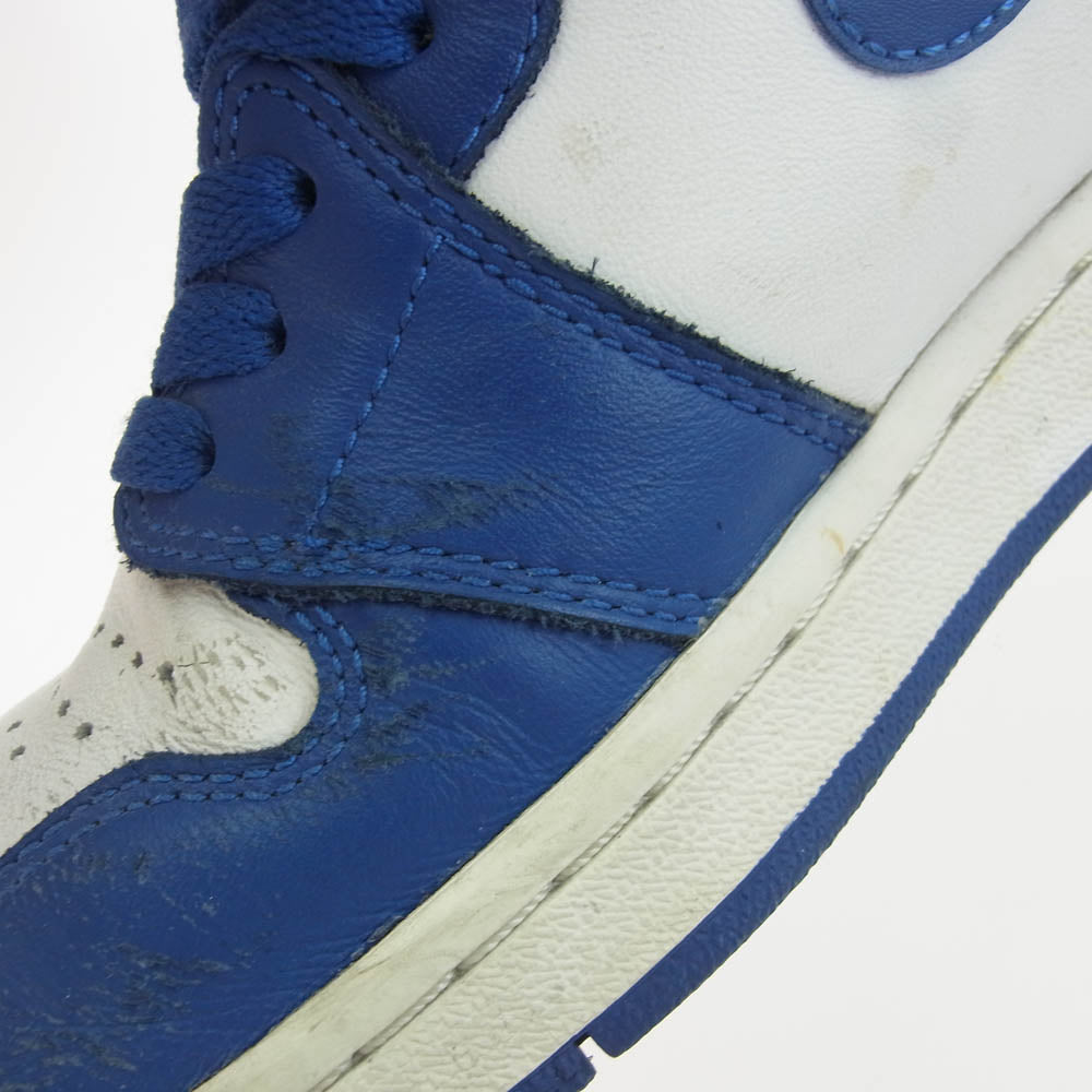 NIKE ナイキ 555088-127 Air Jordan 1 Retro High Storm Blue エアジョーダン1 レトロ ハイ ストーム ブルー ハイカット スニーカー ブルー系 ホワイト系 27cm【中古】