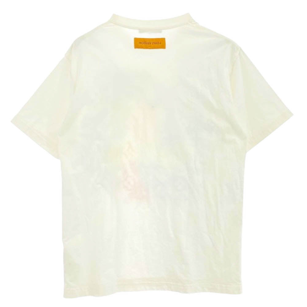 LOUIS VUITTON ルイ・ヴィトン 21SS パステル モノグラム プリント 半袖 Tシャツ ホワイト系 XL【中古】