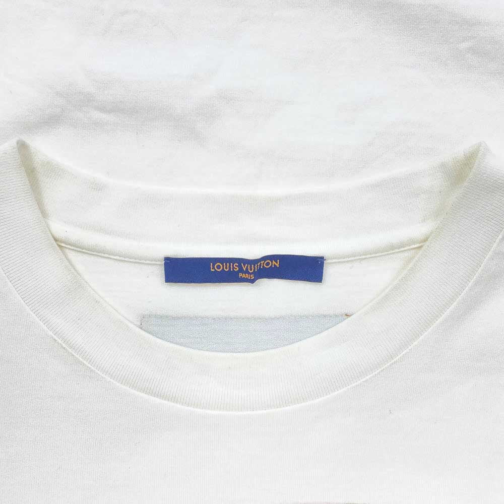 LOUIS VUITTON ルイ・ヴィトン 21SS パステル モノグラム プリント 半袖 Tシャツ ホワイト系 XL【中古】