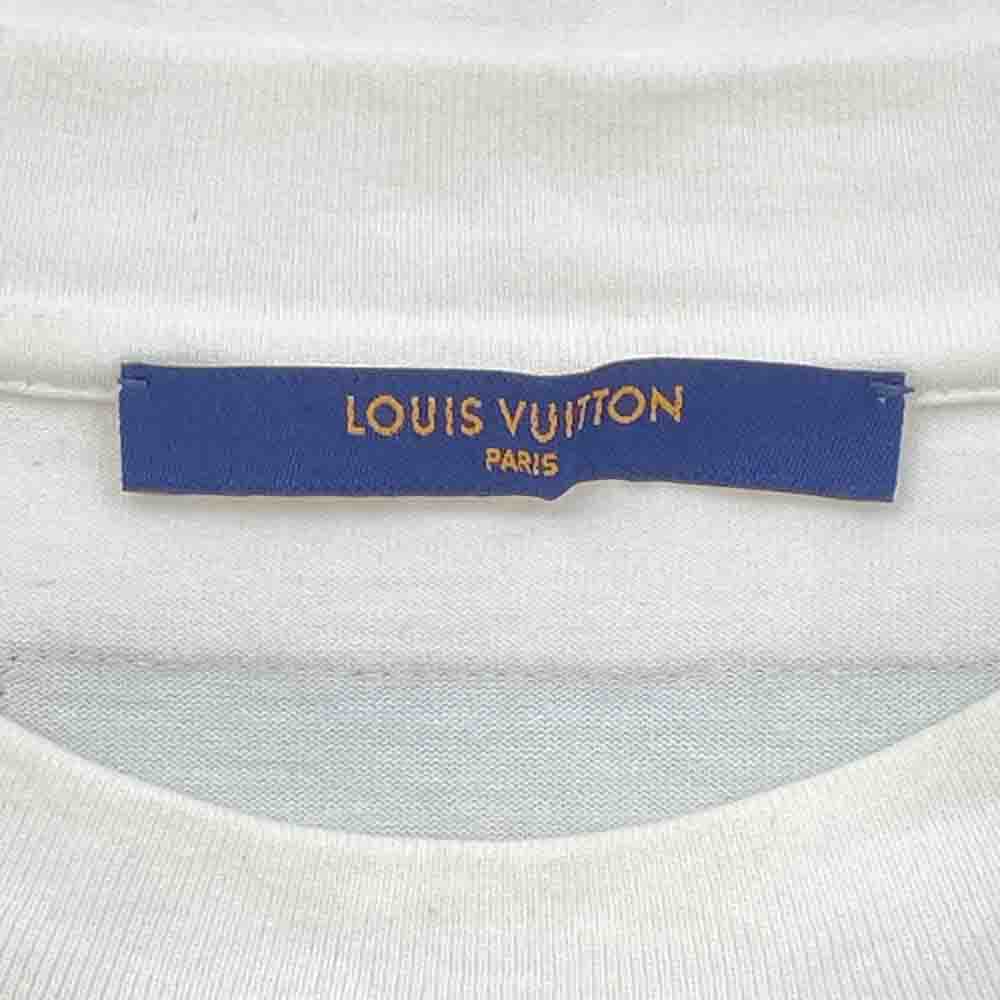 LOUIS VUITTON ルイ・ヴィトン 21SS パステル モノグラム プリント 半袖 Tシャツ ホワイト系 XL【中古】