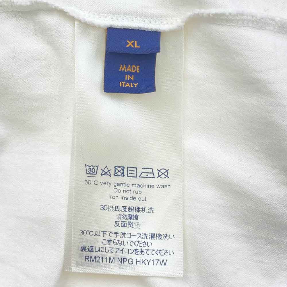 LOUIS VUITTON ルイ・ヴィトン 21SS パステル モノグラム プリント 半袖 Tシャツ ホワイト系 XL【中古】