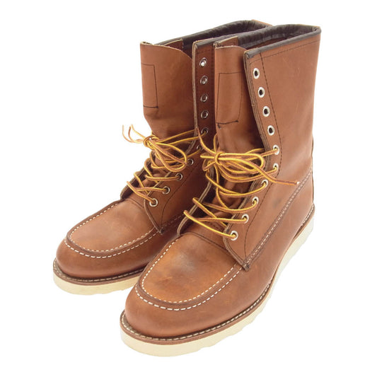RED WING レッドウィング 877 CLASSIC Moc 8INCH WORK BOOT クラシック モック トゥ 8インチ ワーク ブーツ ブラウン系 27.5cm【中古】