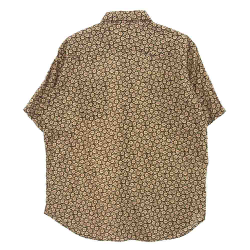 SUGAR CANE シュガーケーン SC38462 PIMA PANAMA WESTERN SHIRT パナマ織 ウエスタン 半袖 シャツ ダークブラウン系 L【中古】
