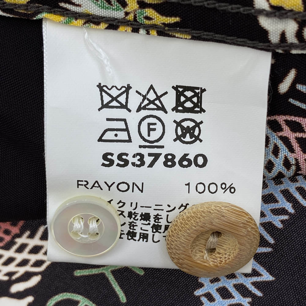 SUN SURF サンサーフ SS37860 SPECIAL EDITION LAND OF ALOHA DISCOVERED スペシャル 洋柄 アロハ ハワイアン シャツ ダークブラウン系 M【中古】