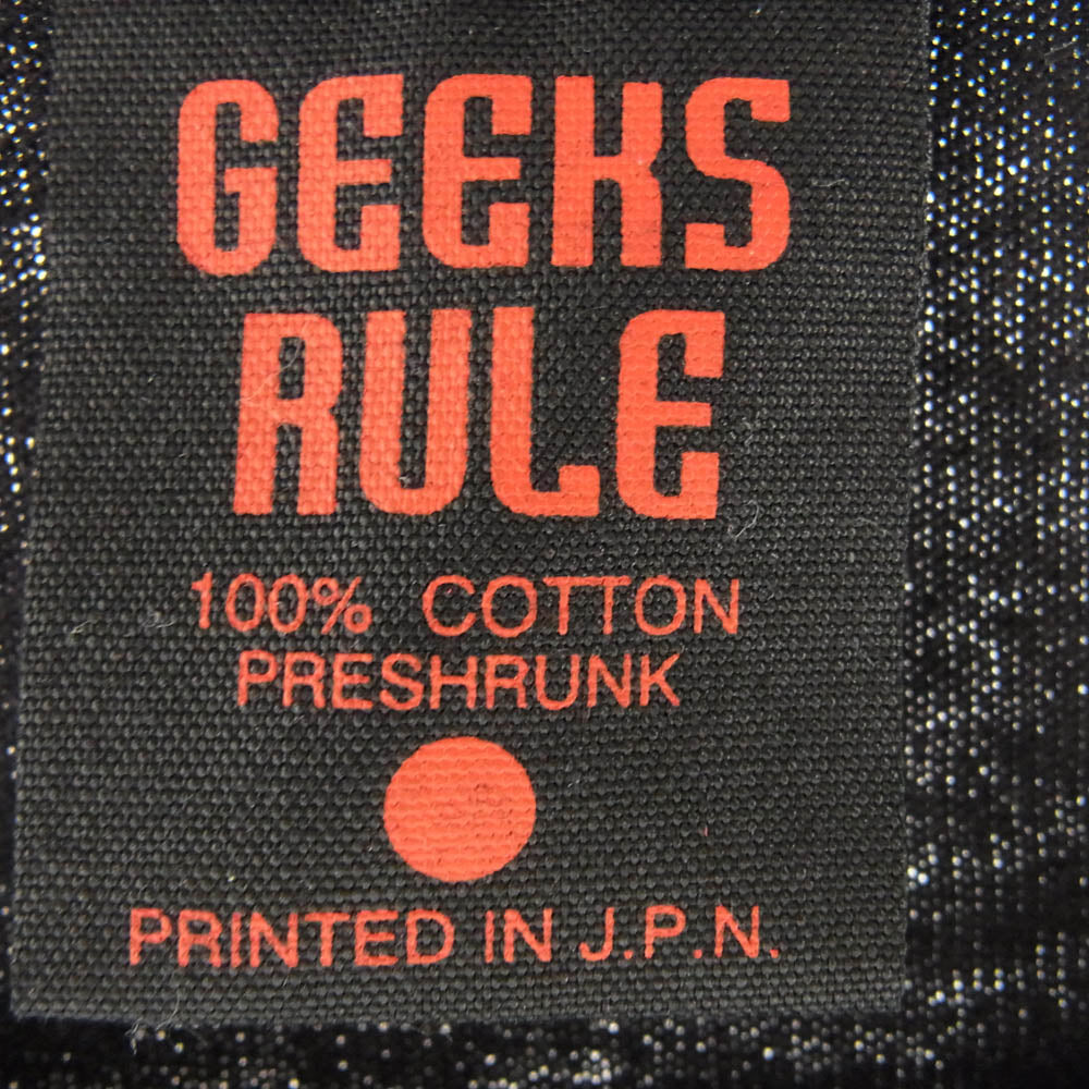 ギークス ルール serial experiments lain SILKSCREEN PRINTING T SHIRT プリント Tシャツ ブラック系 L【中古】
