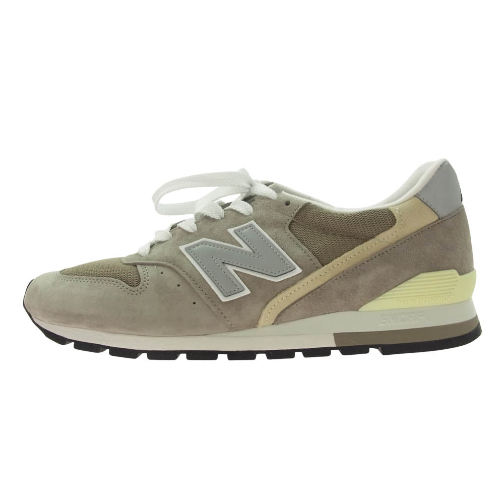 NEW BALANCE ニューバランス U996GR Made in USA 996 Core USA製 スエード メッシュ ローカット スニーカー グレー系 30cm【新古品】【未使用】【中古】