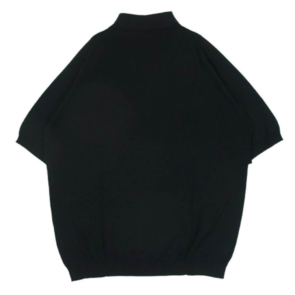 JOHN SMEDLEY ジョンスメドレー 半袖 ポロシャツ コットン イギリス製 ブラック系 XL【新古品】【未使用】【中古】