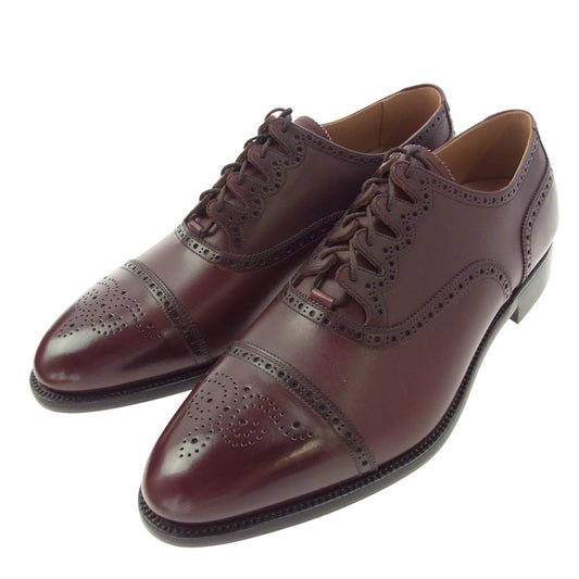 SCOTCH GRAIN スコッチグレイン 20221 GINZA edition 銀座エディション ギリー レザー シューズ ボルドー ボルドー系 27cm【新古品】【未使用】【中古】